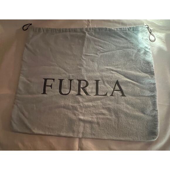 FURLA Vintage Carmen Black Smooth Leather Medium Handbag/Tote Made In Italy 1998 - Picture 10 of 11